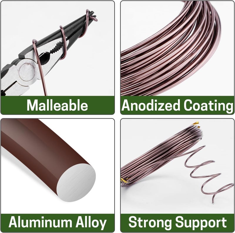 ZELARMAN Bonsai Training Wire Set of 4 - Total 128 Feet (32 Feet Each Size) 3 Size - 1.0MM, 1.5MM, 2.0MM - Corrosion and Rust Resistant - Image 3
